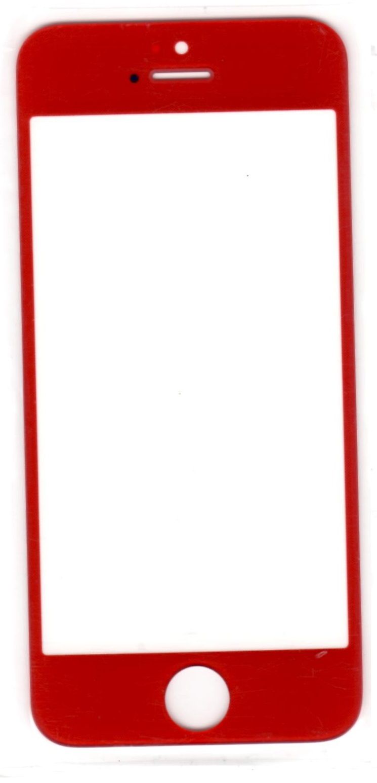 iPhone 5 / 5C / 5S Front Glass (Red)