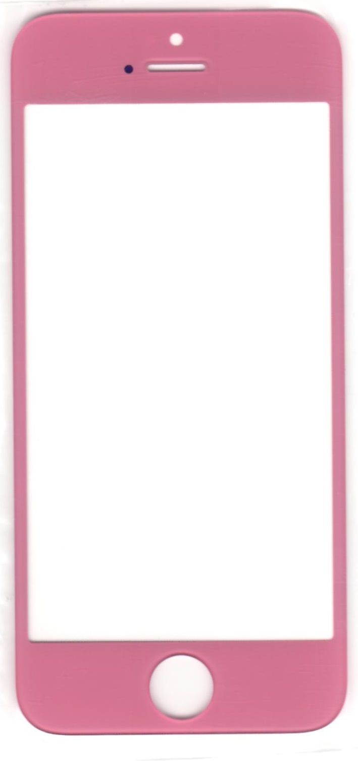 iPhone 5 / 5C / 5S Front Glass (Pink)