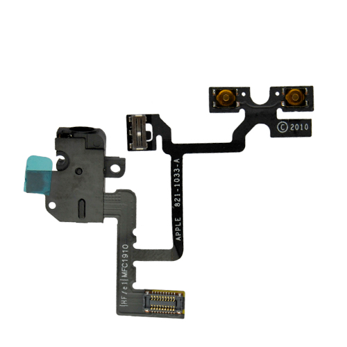 iPhone 4S Audio Jack and Volume Flex Cable (Black)