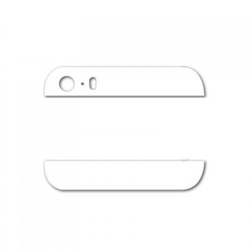 iPhone 5 and 5S Back Cover Glass Top (White) Replacement Part