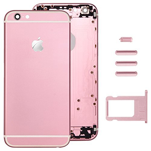 iPhone 6 Back Housing Cover (Pink / White) Includes Small Parts Replacement Part