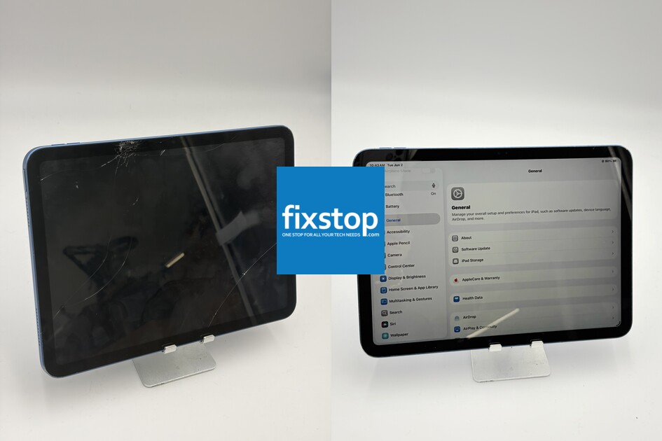 iPad 10th Gen Cracked Glass After Drop Near UCF